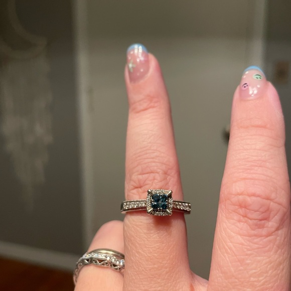 Zales Blue Diamond Ring Diamond Wedding/Engagement Ring 2013 Zales